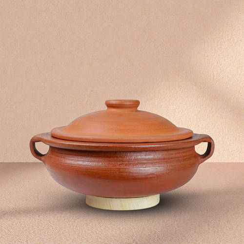 Handcrafted Terracotta Vegetable Maker | Natural Clay Cooker for Healthy Sabzi Cooking